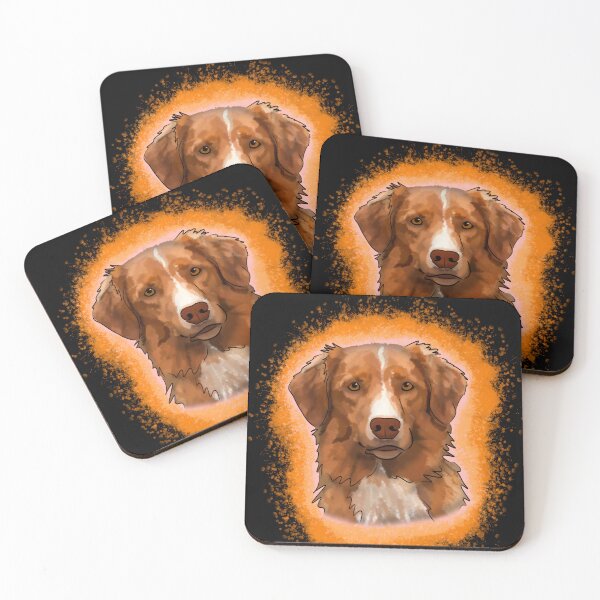Item preview, Nova Scotia Duck Tolling Retriever Orange Paint Splash designed and sold by DawnCatcher20.