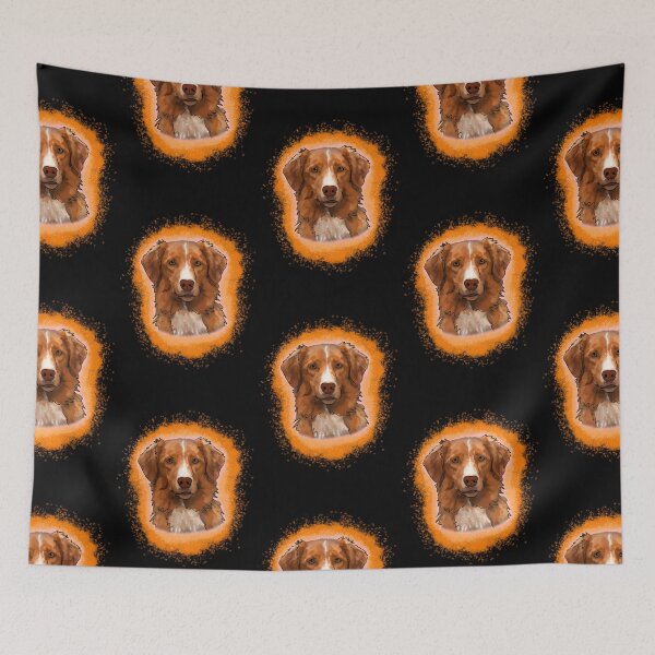 Item preview, Nova Scotia Duck Tolling Retriever Orange Paint Splash designed and sold by DawnCatcher20.