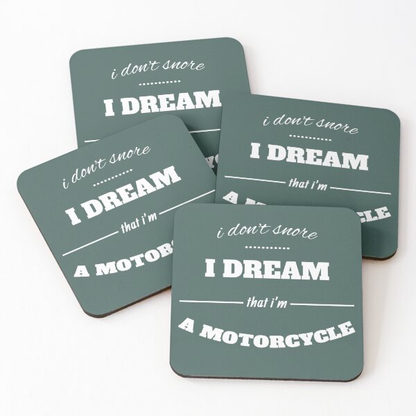 Item preview, I Don't Snore, I Dream That I'm a Motorcycle designed and sold by ART Simple.