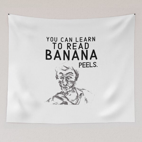 Item preview, You Can Learn To Read Banana Peels Sketch designed and sold by LindaKrebsS.