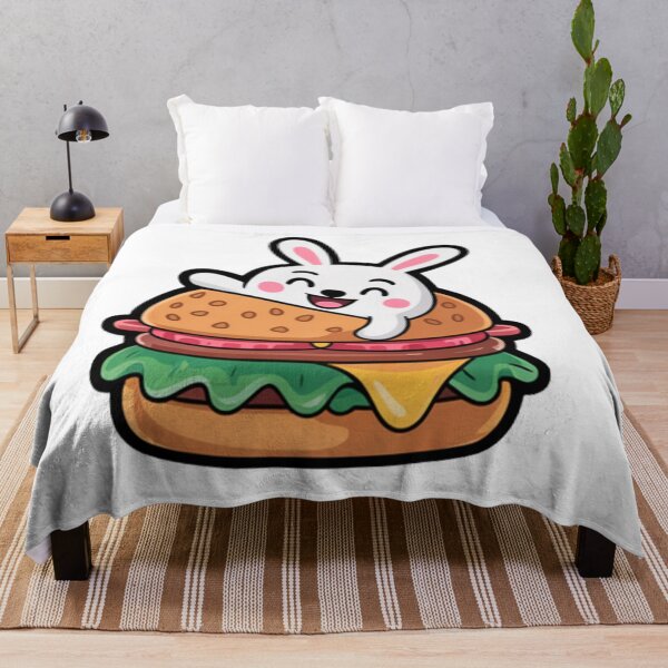 Item preview, Kawaii Bunny Burger – Cute Rabbit in Cheeseburger designed and sold by Zyric Art.