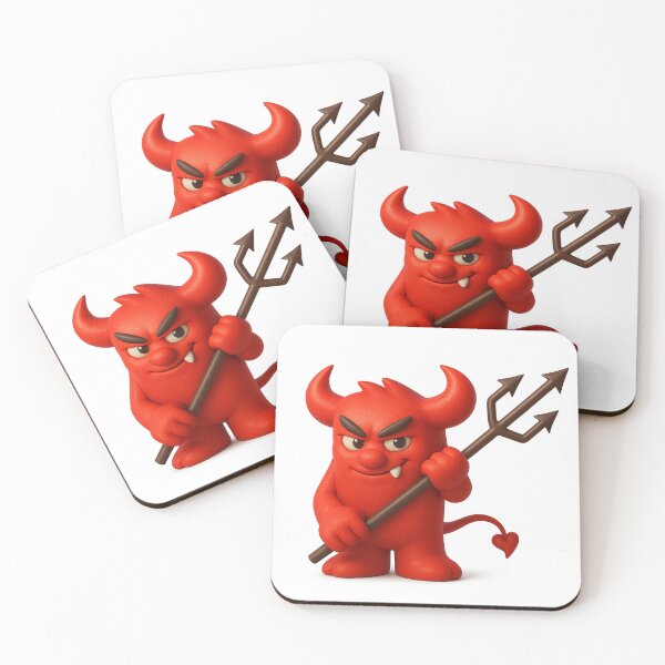 Item preview, Cute Devil characterCute Devil Character | Playful 3D Design for Stickers & Shirts designed and sold by graphicgeoff.