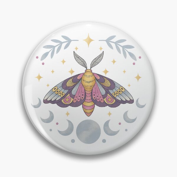 Item preview, Mystical Moth with Moon and Star Accents designed and sold by ArtfulWeave.