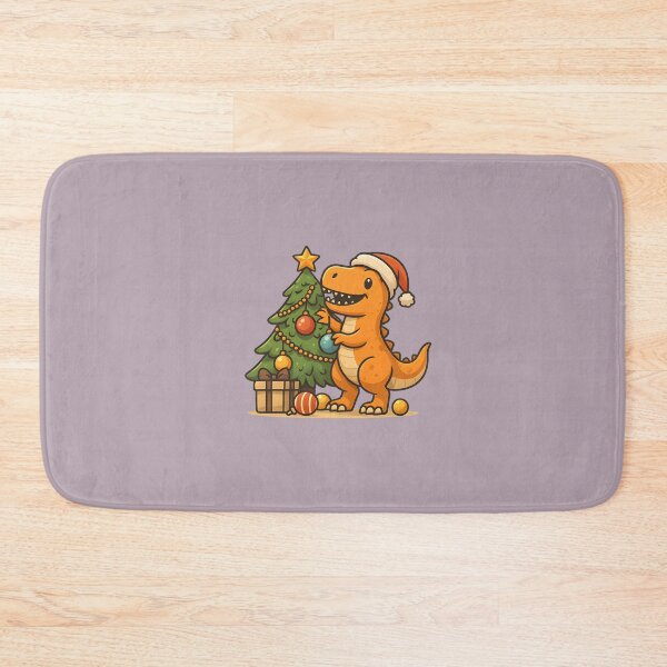 Item preview, Cute Dino Decorates Christmas Tree Holiday Art designed and sold by anthonykoarts.