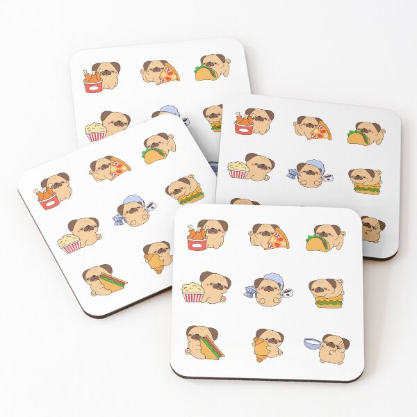 Artikelvorschau, Foodie-Hunde-Aufkleberpaket entworfen und verkauft von clickandmagic.