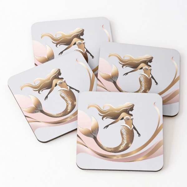 Item preview, mermaid in gold designed and sold by DualEnergy.