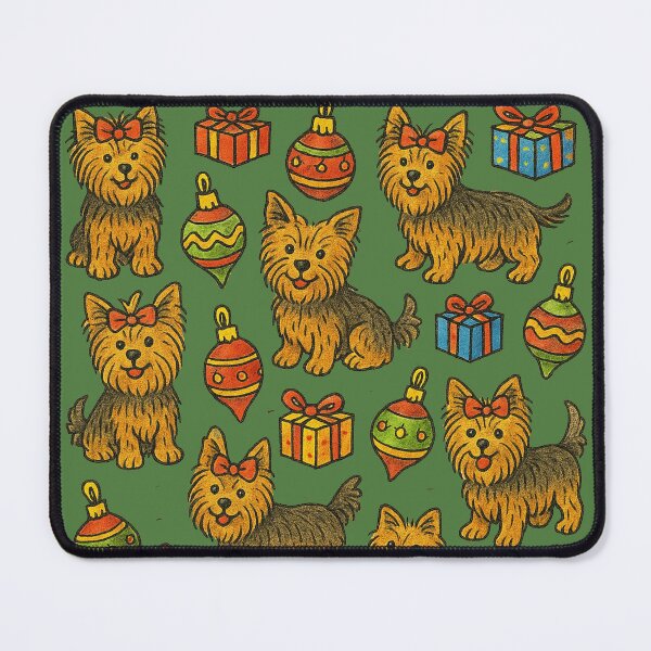 Item preview, Yorkie Christmas designed and sold by FrictionMaxxing.