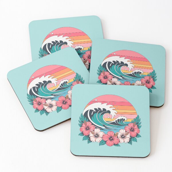 Item preview, Tropical Wave Floral Art designed and sold by VibrArtco.