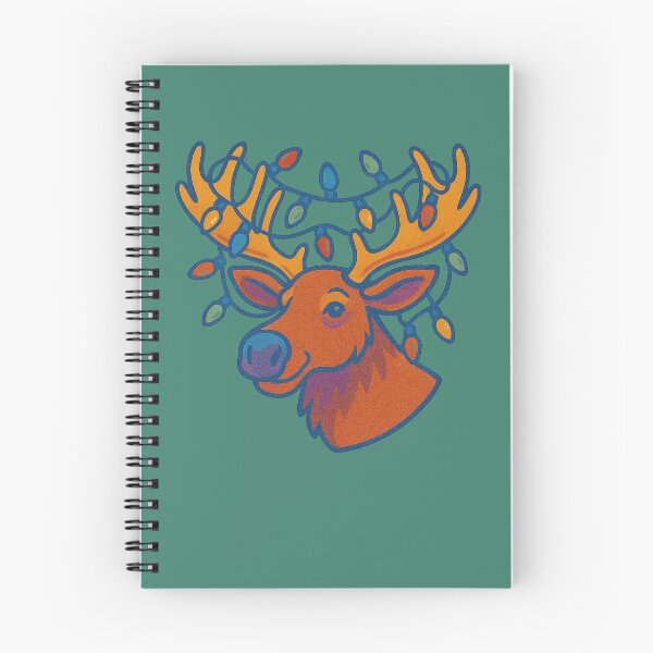 Item preview, Festive Moose with Christmas Lights Tangled in Holiday Antlers designed and sold by FrictionMaxxing.