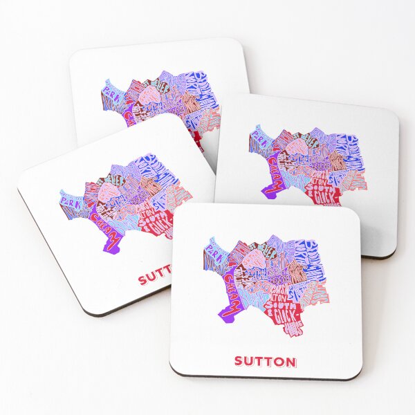 Item preview, Sutton - London Boroughs designed and sold by damnfinecuppa.