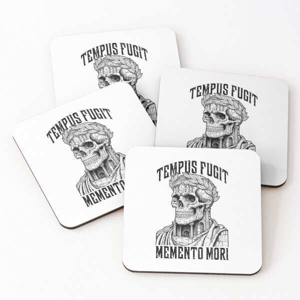Item preview, Tempus Fugit Memento Mori Stoic Roman Emperor Skull Stoicism designed and sold by GrandeDuc.