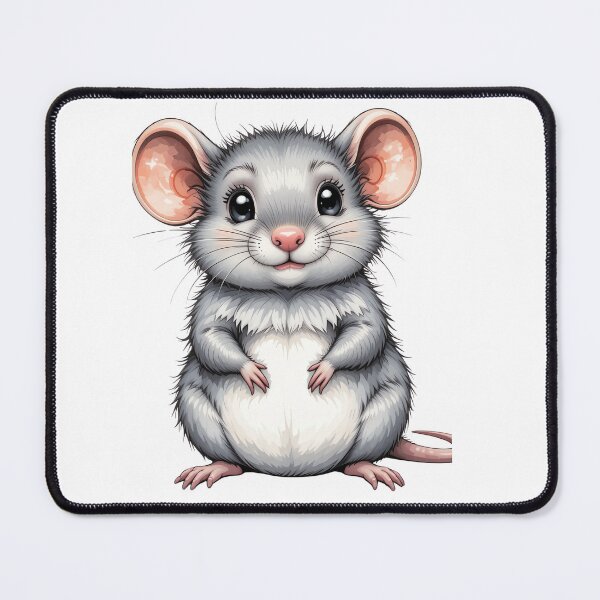 Item preview, Realistic Cute Mouse – Artistic Animal Illustration T-Shirt designed and sold by AbhishekPanwar.
