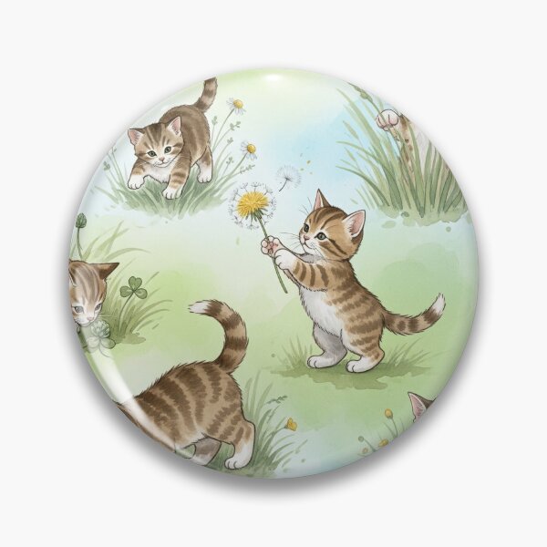 Item preview, Kittens in Meadow designed and sold by PragmaticP.