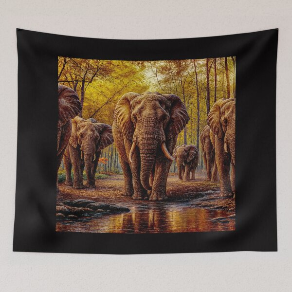 Item preview, The Elephant Herd designed and sold by Helios Be. Lavsh.