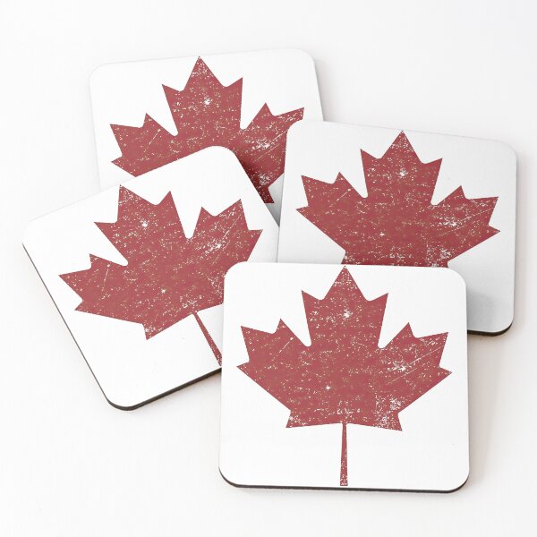 Item preview, Rustic Red Canadian Maple Leaf designed and sold by ArtfulWeave.
