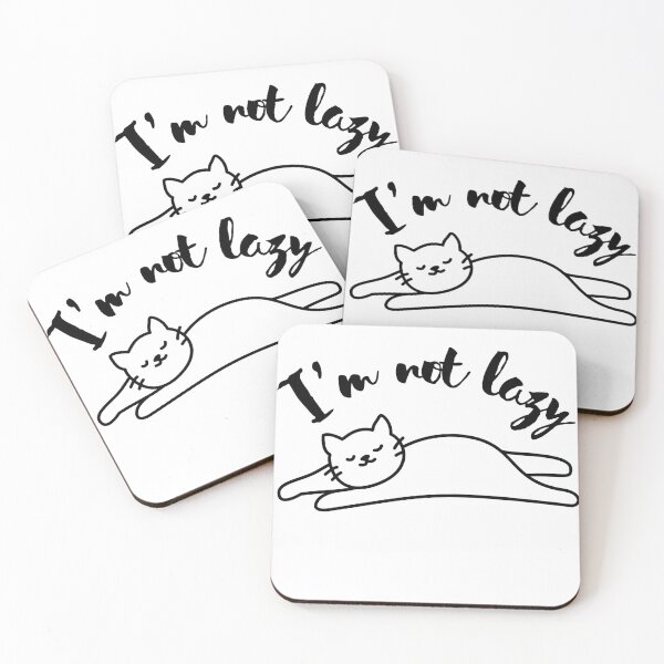 Item preview, Cat I'm ​not ​lazy​ designed and sold by upupupshop.