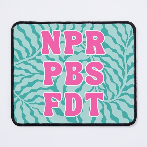Item preview, NPR, PBS, FDT | Subtle Anti-Trump Groovy Retro Floral Design designed and sold by leftyshirts.