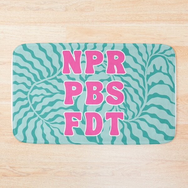 Item preview, NPR, PBS, FDT | Subtle Anti-Trump Groovy Retro Floral Design designed and sold by leftyshirts.
