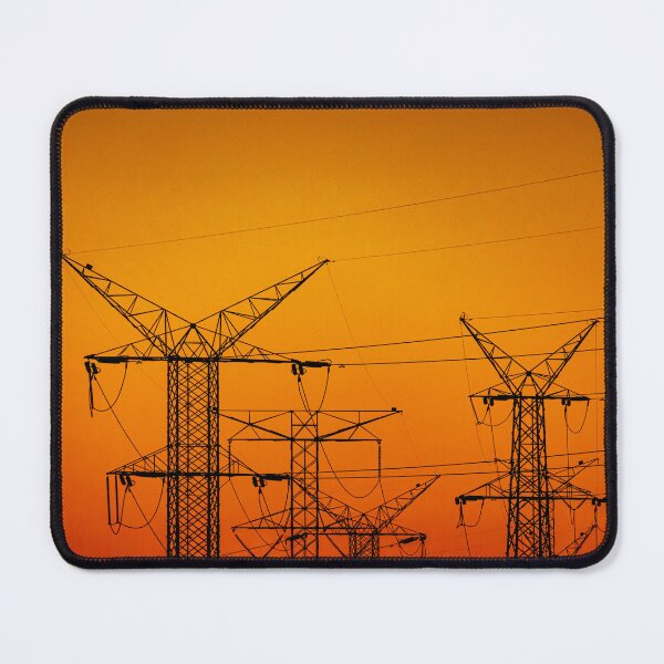 Item preview, Chicago Power Lines Industrial Sunset Urban Art designed and sold by Amanda's Factory.