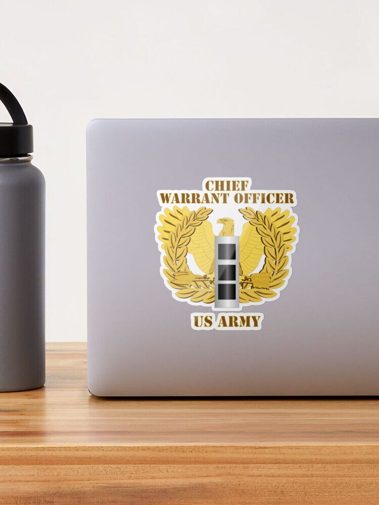 Warrant Officer CW2 Rank Decals - 2-Pack Premium Vinyl Stickers For Tumblers & More