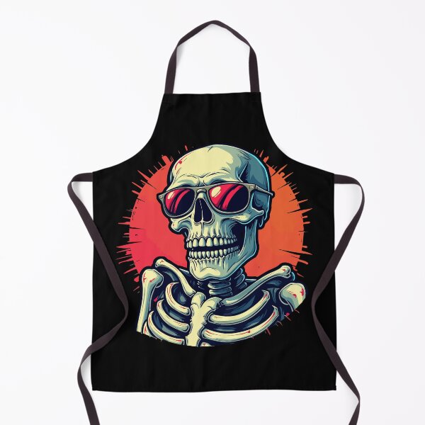 Item preview, Chilling skeleton with sunglasses – retro comic style designed and sold by Hans-Design.
