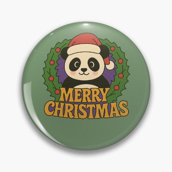 Item preview, Merry Christmas Panda Bear designed and sold by FrictionMaxxing.