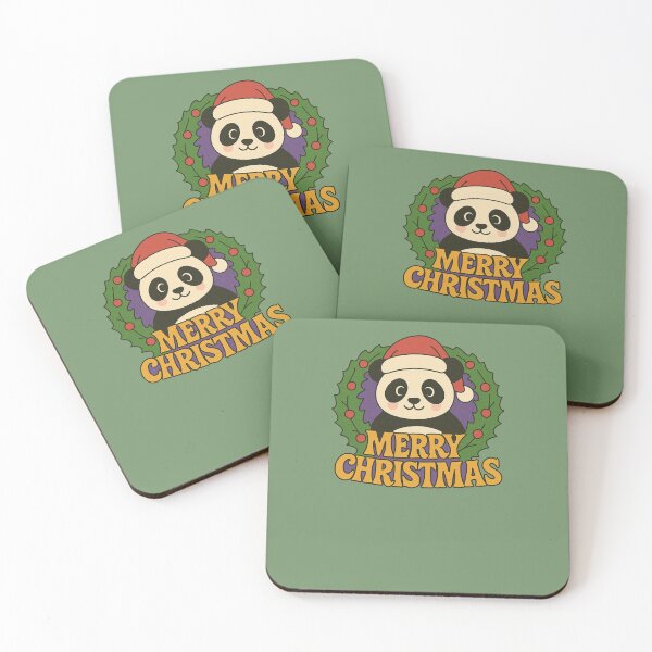 Item preview, Merry Christmas Panda Bear designed and sold by FrictionMaxxing.