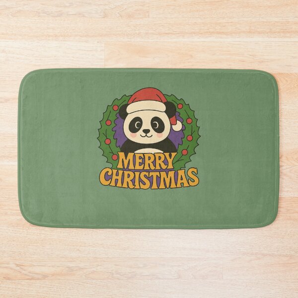 Aperçu de l'œuvre Joyeux Noël Panda Bear créée et vendue par FrictionMaxxing.