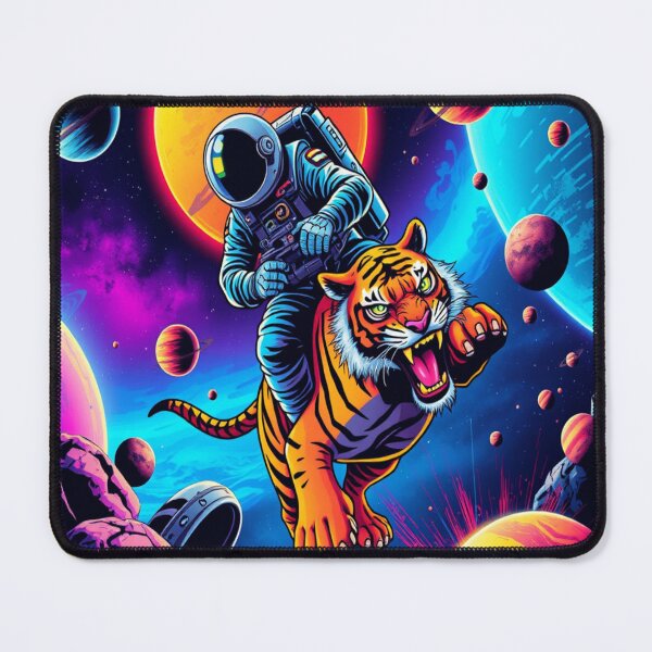 Item preview, Astronaut Riding Tiger In space designed and sold by Eternal ronin.