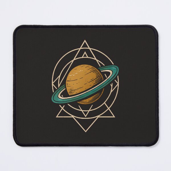 Item preview, Sacred Geometry Planet | Retro Cosmic Orbital Lines Design designed and sold by Glam-Spot.