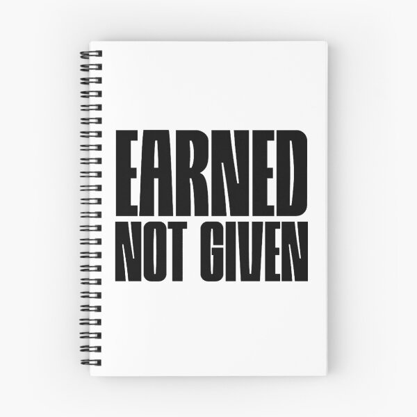 Item preview, Earned not given black designed and sold by VRedBaller.