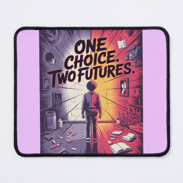 Item preview, One Choice Two Futures Decision Poster designed and sold by aaronmbshopus.