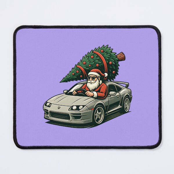 Item preview, Santa's Fast Holiday Drive with Tree designed and sold by washingtonjjart.