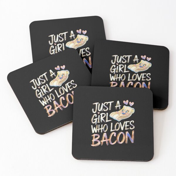 Item preview, Just a Girl Who Loves Bacon Foodie Quote designed and sold by creativerooney.