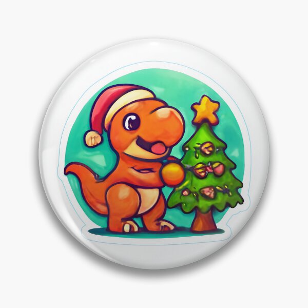 Item preview, Cute Dino Decorates Christmas Tree Holiday Fun Art designed and sold by washingtonjjart.