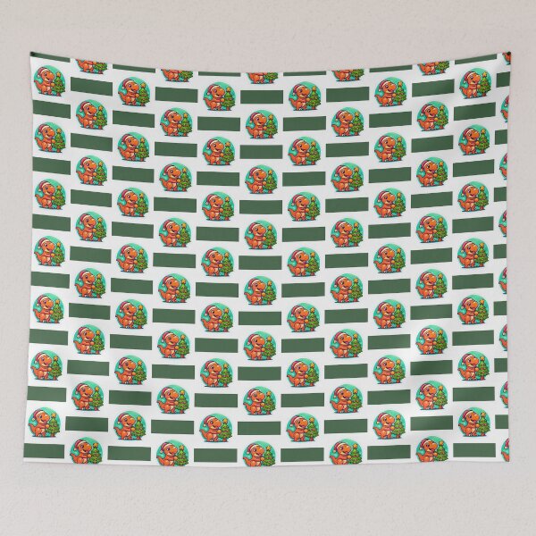 Item preview, Cute Dino Decorates Christmas Tree Holiday Fun Art designed and sold by washingtonjjart.
