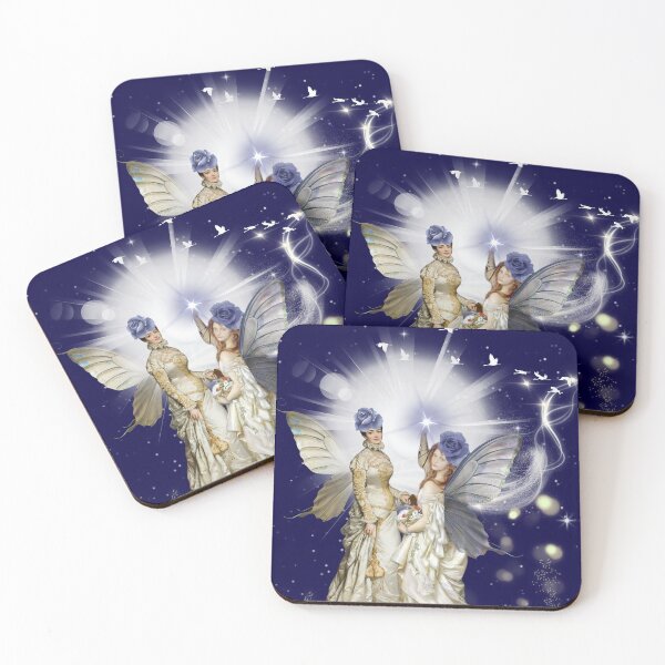 Item preview, Two Fairies in a Starry Night designed and sold by tarotstarostina.