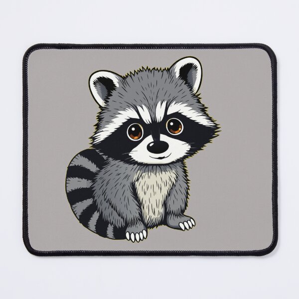 Item preview, Adorable Cartoon Raccoon Illustration – Cute Baby Animal Clipart designed and sold by Royalsticker.