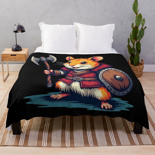 Item preview, Viking Hamster Warrior – Funny Retro Comic Design designed and sold by Hans-Design.