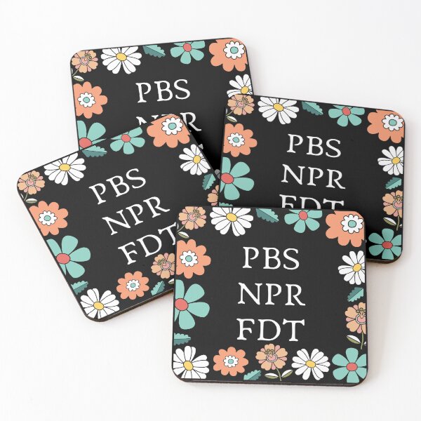 Item preview, PBS, NPR, FDT | Groovy Floral Design | Subtle Anti-Trump Art designed and sold by leftyshirts.