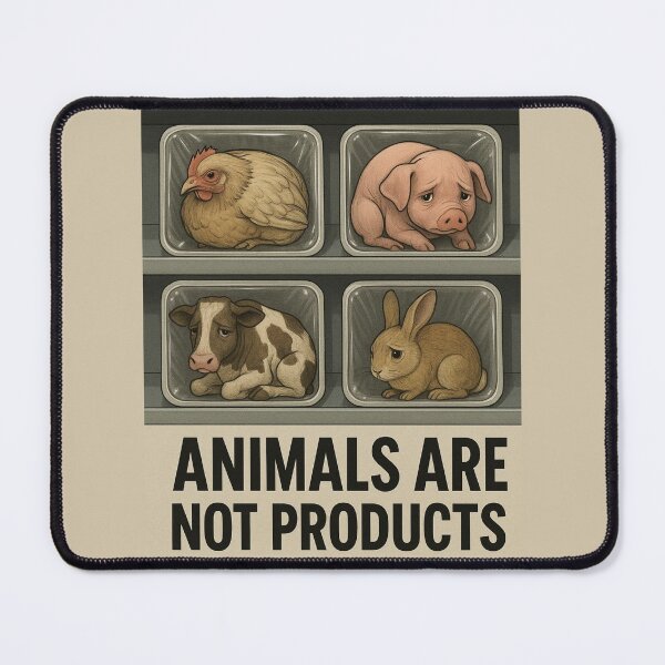 Item preview, Animals Are Not Products Animal Liberation Vegan Protest Stop Factory Farming designed and sold by Annika Shurafa.