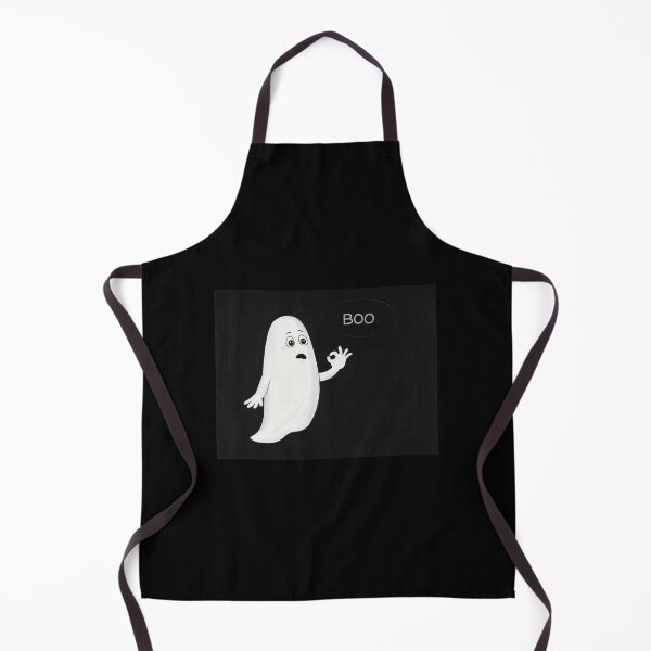 Item preview, Cute Cartoon Ghost Giving Thumbs Down with “Boo” Speech Bubble designed and sold by PixelVibe782.