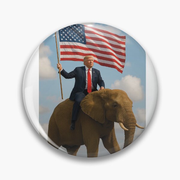 Item preview, Trump Riding an Elephant designed and sold by MAGA-Made47.