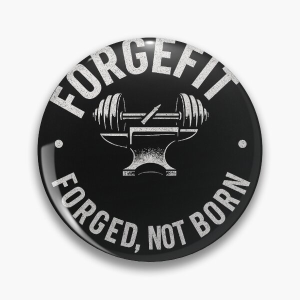 Item preview, ForgeFit Emblem – Forged, Not Born Badge Tee designed and sold by ForgeFit Apparel.