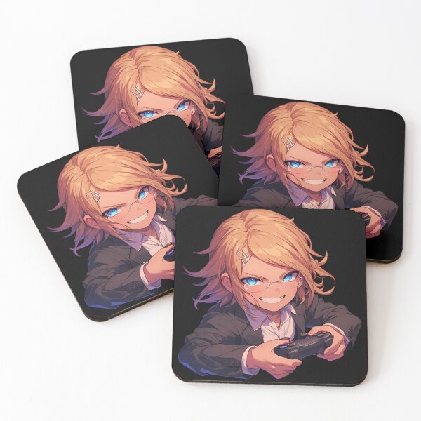 Item preview, Chibi Byakuya Togami Confident Gaming Controller Blonde Danganronpa Anime designed and sold by juniorcastros.