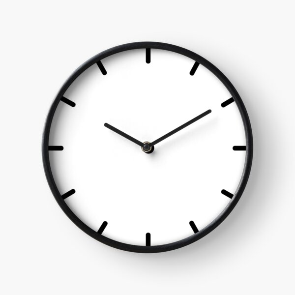 Black and White Symbolic Wall Clock Clock