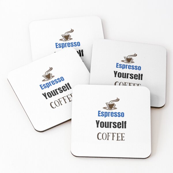 Aperçu de l'œuvre Espresso Yourself Funny Quote créée et vendue par Pixel Nomade.