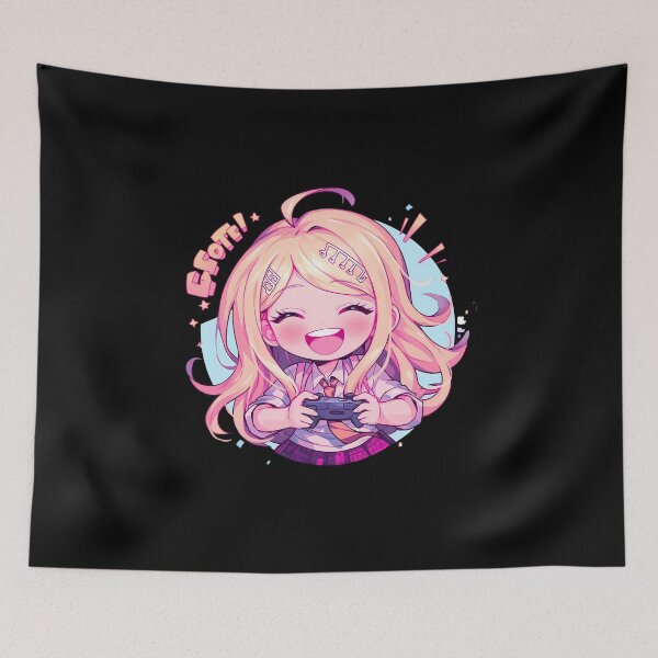 Item preview, Kaede Akamatsu Chibi Cute Gaming Music Danganronpa Anime designed and sold by juniorcastros.