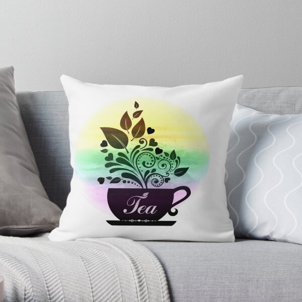Tea Time Throw Pillow