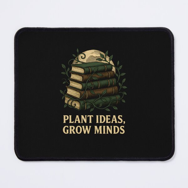 Item preview, Plant Ideas Grow Minds Botanical Book Lover Quote Design designed and sold by Furr-n-Purr.